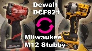Dewalt DCF921 vs M12 Stubby 2563 Gen 2  - Reverse vs Forward