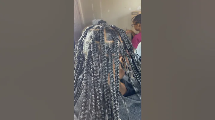 Large boho braids😍#hairstyle #knotless #braider #hair #viral #knotlessbraids #fyp #bohobraids