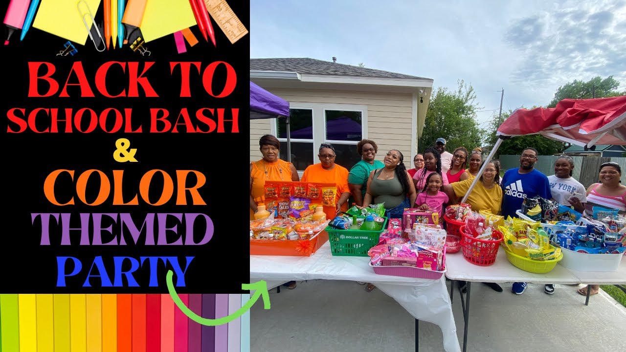 Back to School Bash / Color Theme Party 