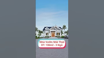 Nhà cấp 4 mái thái Hiện đại tại Bắc Giang diện tích 130m2 bố trí 3 phòng ngủ #shorts