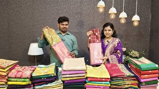 కంచి, బనారస్, చంధేరి ప్యూర్ పట్టుచీరలు | Pure Pattu & Fancy Saree Collection |