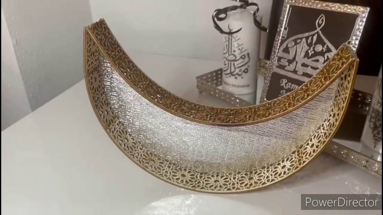 كيفاش عملت بلاطو حلويات على شكل هلال 🌙🌙🌙🌙