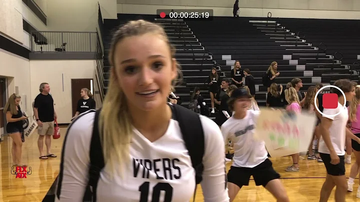 Vandegrift post game Samantha Wunch Volleyball swe...