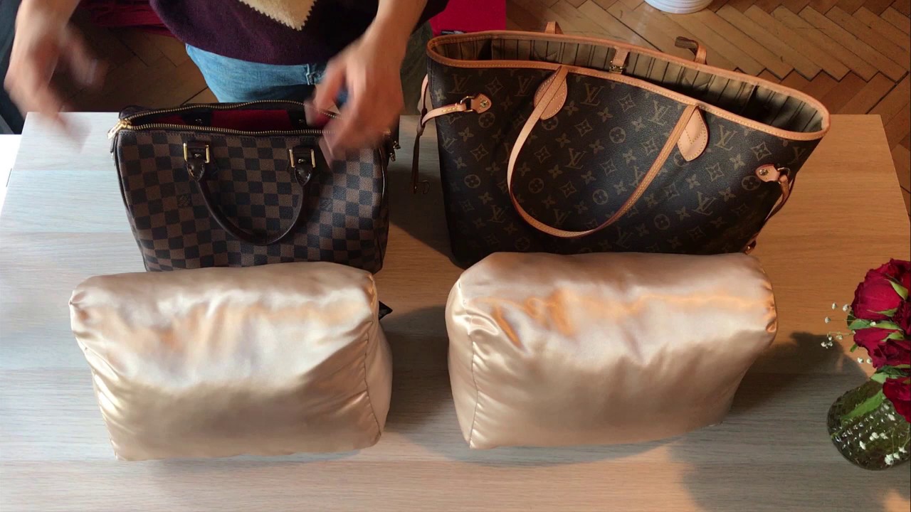 Satin Pillow Luxury Bag Shaper in Chocolate Brown For Louis Vuitton's  Keepall Luggage Bags