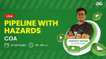 Pipeline with Hazards | COA for GATE | Harshit Nigam
