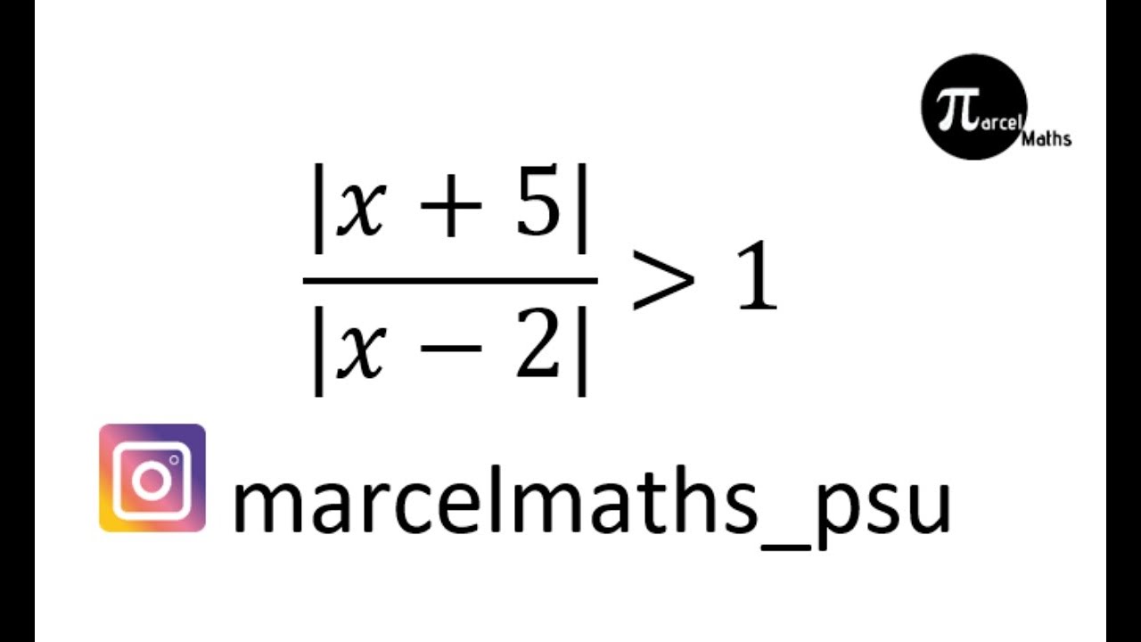 Inecuación con valor Absoluto 2. Truco para evitar la inecuación racional