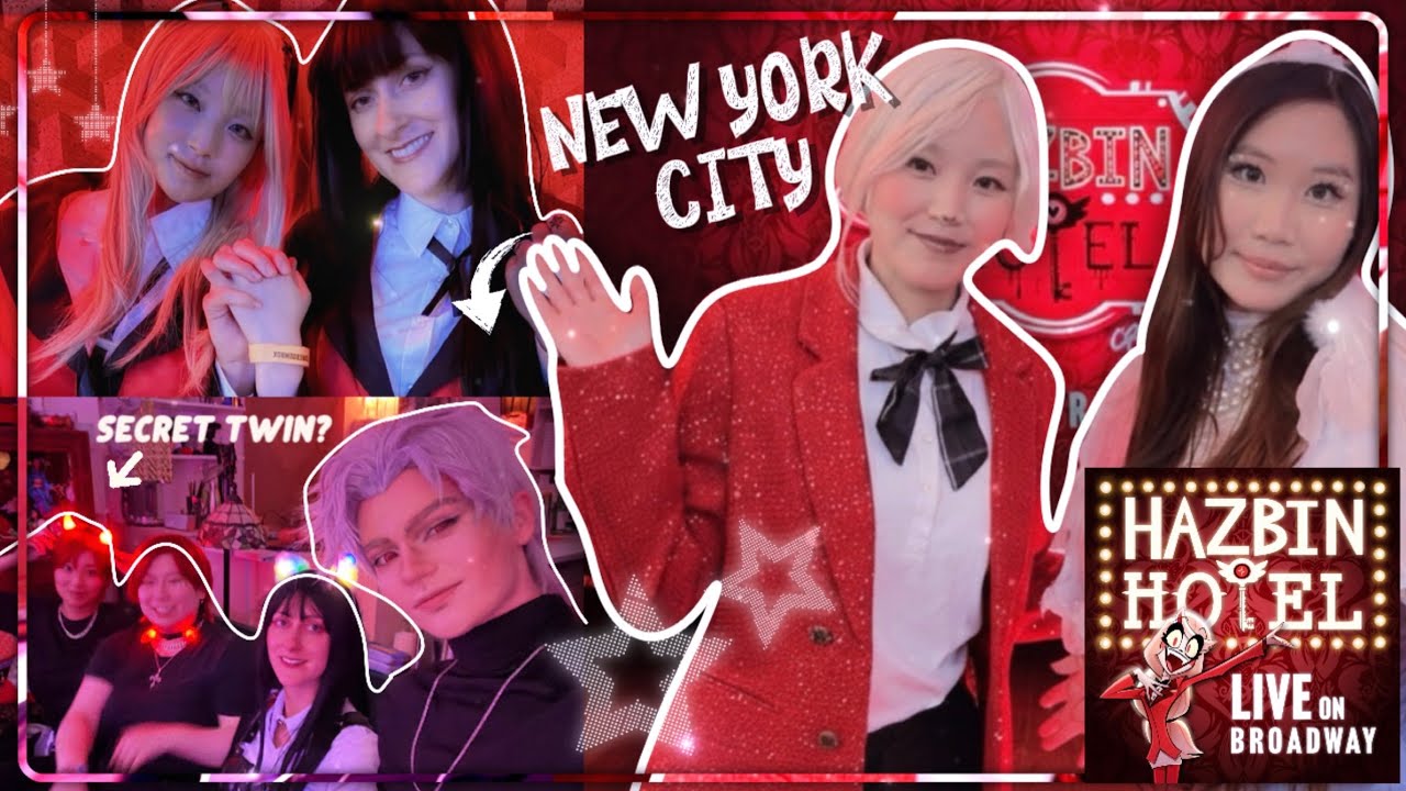 .˳·˖✶ Hazbin Hotel Live on Broadway VLOG! || Hazbin Hotel Cosplays, Love and Deepspace, Kakegurui