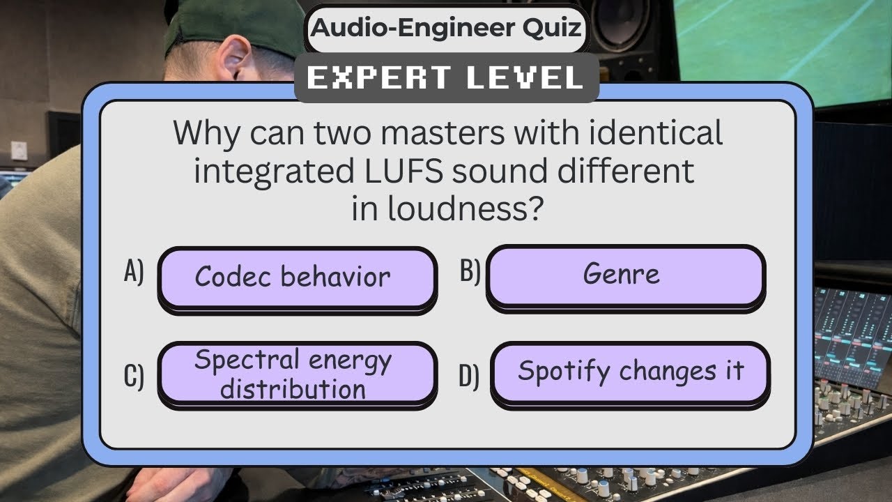 Audio Engineer Quiz - Expert Level (5 of 5)