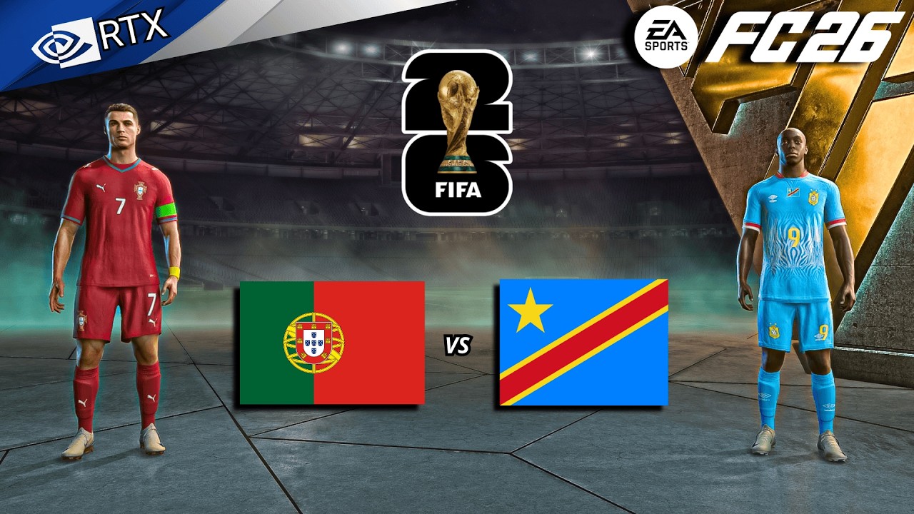 FC 26 Portugal Vs DR Congo Ft Ronaldo Leao FIFA World Cup 2026 fc-26-portugal-vs-dr-congo-ft-ronaldo-leao-fifa-world-cup-2026