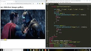 Clickable Slideshow Images gallery using HTML CSS and Javascript
