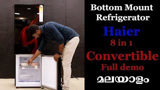 Haier Bottom  FRIDGE FREEZER TEMPERATURE SETTING MALAYALAM #haiercompany  #convertable #haier