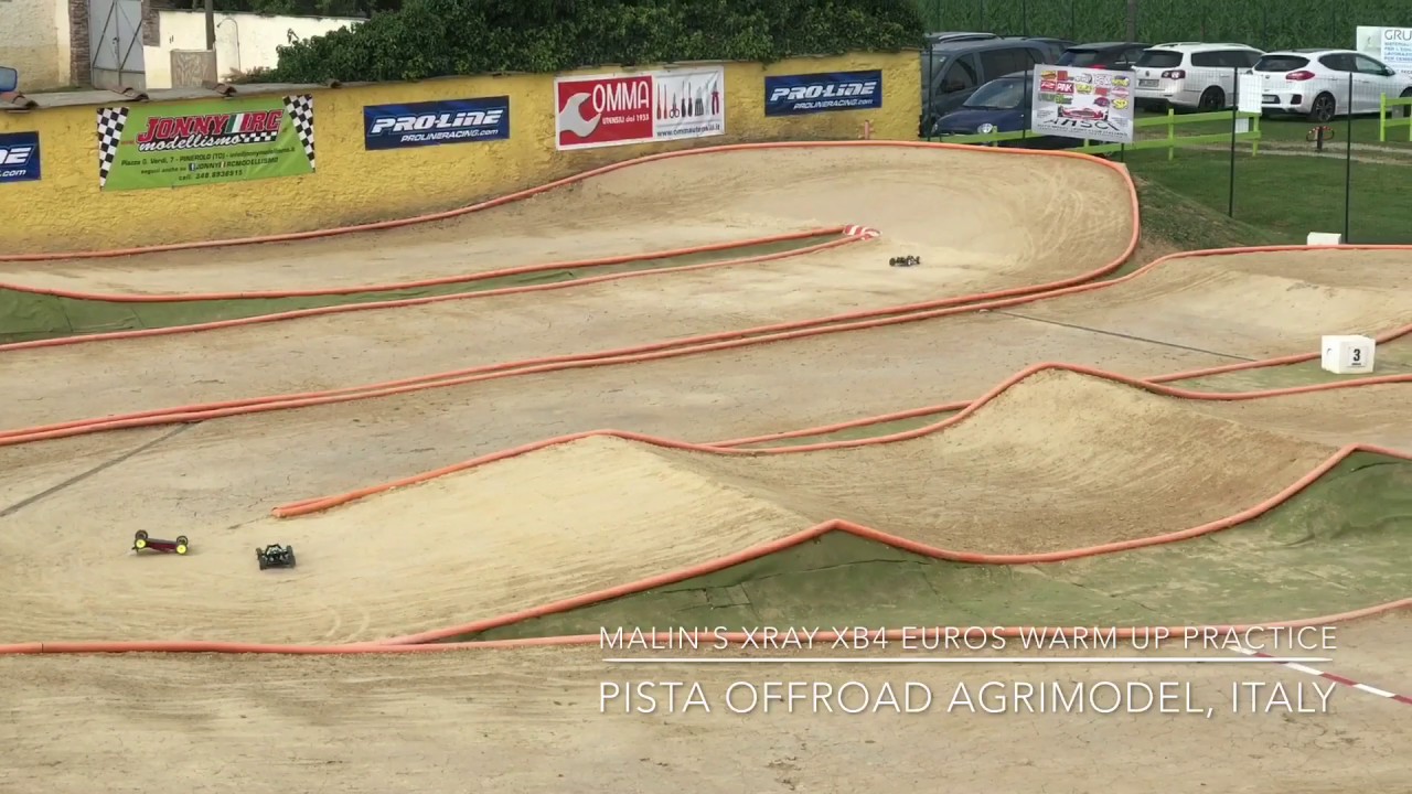 Malin's Xray XB4 Euros Warm Up practice Pinerolo, Italy