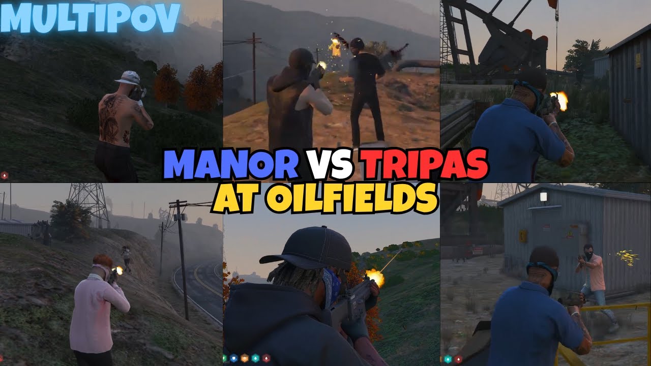 Manor VS Tripas At OilFields | MultiPOVs | NOPIXEL 4.0 GTA RP