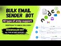 Advanced Bulk Email Sender Bot | 100% Inbox Delivery | Node.js Mailer Automation 2025
