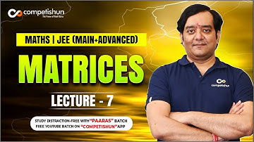#7-Matrices-Orthogonal Matrices- IIT JEE Maths video lectures