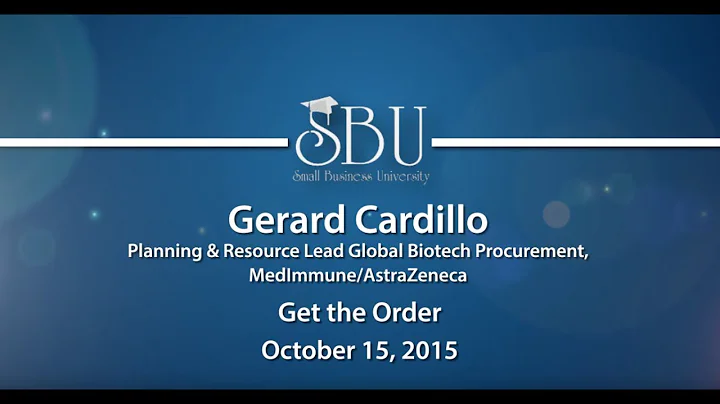 Small Business University: Gerard Cardillo
