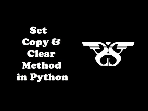 158. Set Copy and Clear Method in Python with Example Code || Python Set Methods-3