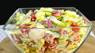 A wonderful and very healthy salad! Preparation takes 5 minutes!
