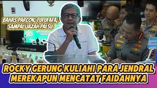 [FULL] Rocky Gerung's speech on the POLRI TV I program discusses Parcok fufufafa to Jokowi's diploma