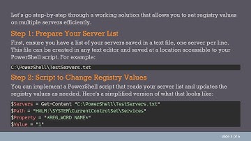 Change Registry Values on Multiple Servers Easily Using PowerShell