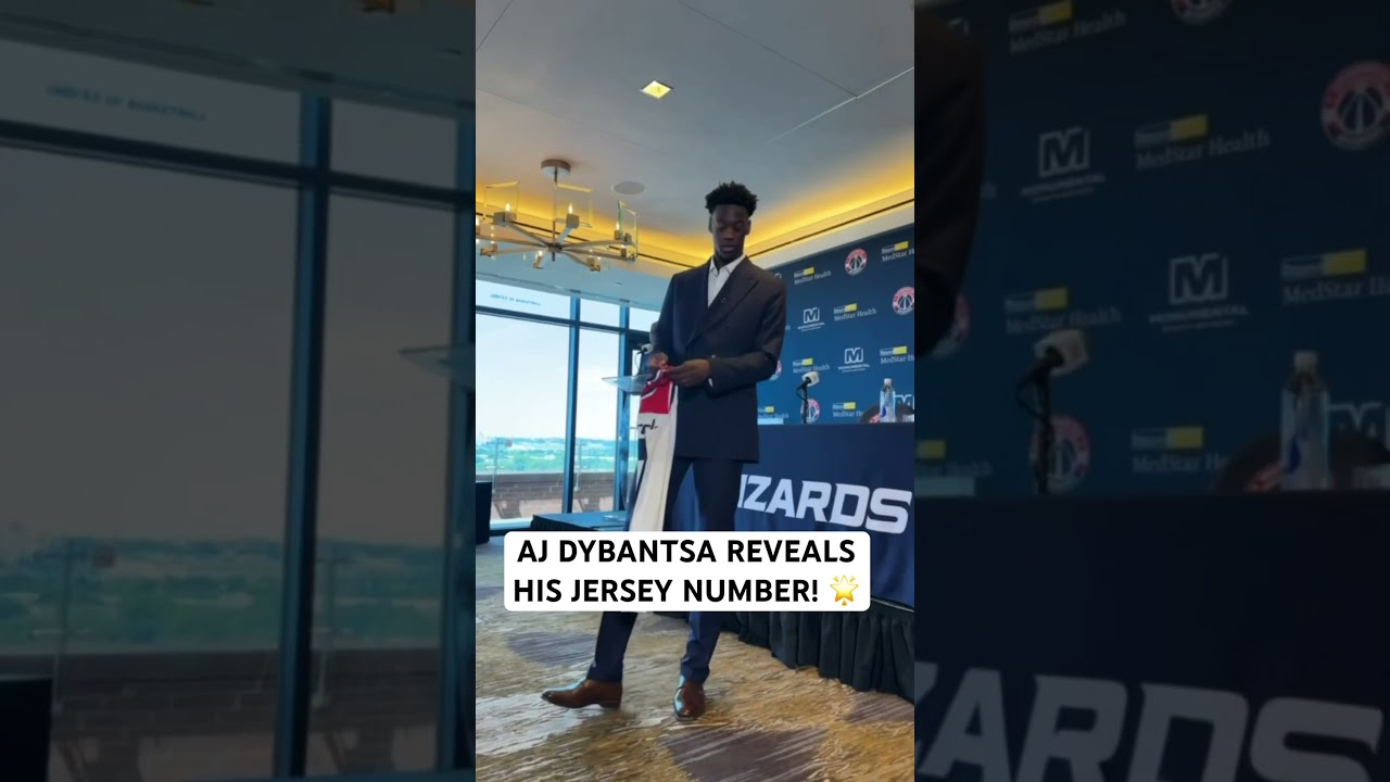 AJ Dybantsa reveals his jersey number 4️⃣ for the first time