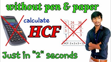 HCF shortcut tricks in telugu || lcm and hcf shortcuts in telugu