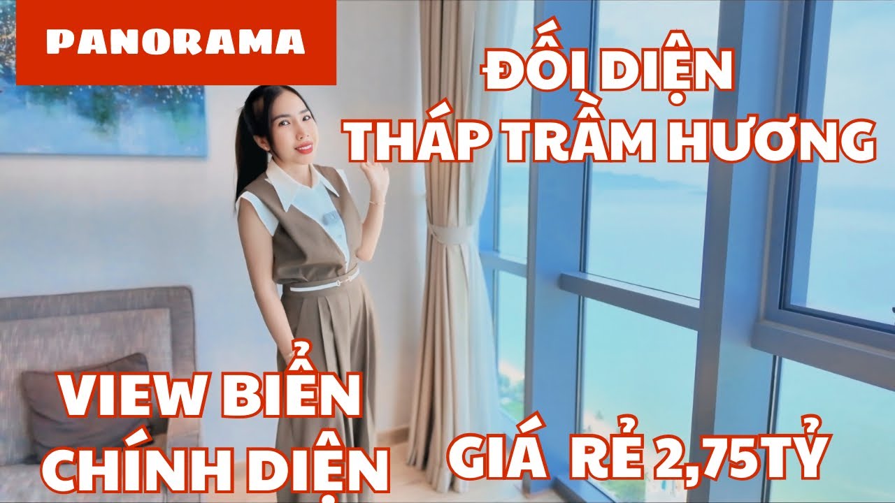 CĂN HỘ GÓC 2,75TỶ VIEW TRIỆU ĐÔ CHÍNH DIỆN BIỂN THÁP TRẦM HƯƠNG QUẢNG TRƯỜNG 2/4 PANORAMA NHA TRANG