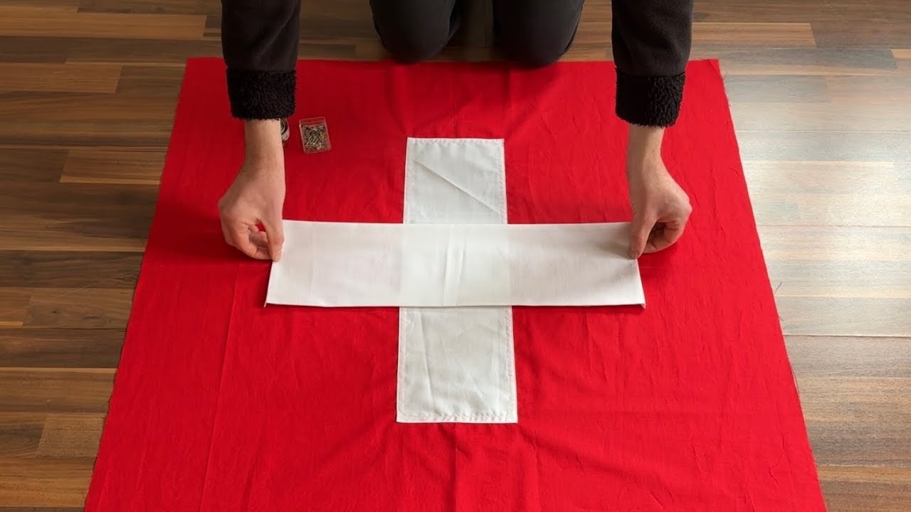 Making A Hand Sewn Swiss Flag