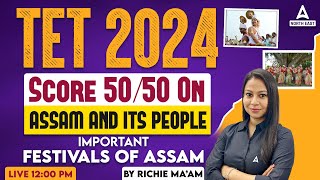 Assam TET Preparation 2024 | Assam And Its People | Festivals of Assam MCQs By Richie Ma'am screenshot 2