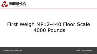 First Weigh MP12-440 Floor Scale 4000 Pounds First Weigh MP12-440 Floor Scale 4000 Pounds