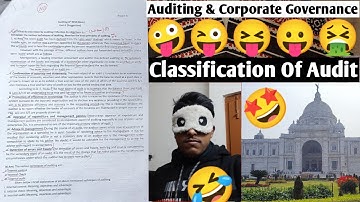Auditing & Corporate Governance Notes 2023 | Bcom Hons 6th Sem Notes | Assam University Silchar