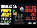 Infosys Q4 Results: Profit JUMPS 28% QoQ to ₹8,501 Cr – BUT FY27 Guidance Disappoints!