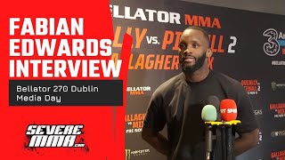 Fabian Edwards speaks before his bout at Bellator Dublin