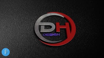 DH" 3D Professional logo design on android mobile, Pixellab tutorial [ASRAFUL ART]