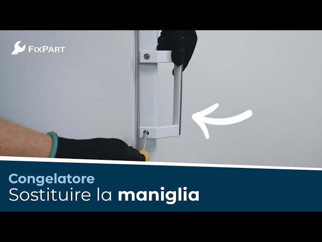 Maniglia Originale Liebherr 7424191 Per Porta Congelatore, Colore Bianco, Ricambio Certificato