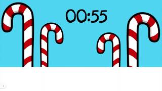 1 Minute Candy Canes Timer Made For All Ages With Music!