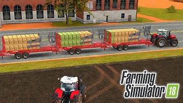 Collecting Bales from Farm Ground in Farming Simulator 18 | Timelapse #skullgaming