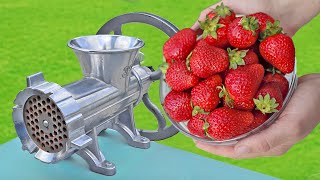 Experiment: Strawberries vs Meat Grinder