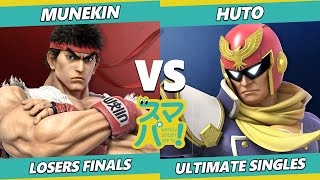 Sumapa 52 Losers Finals - Huto (Captain Falcon) Vs. Munekin (Ryu, Ken) SSBU Ultimate Tournament