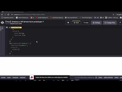 【Vue】Schema or API driven form prototype