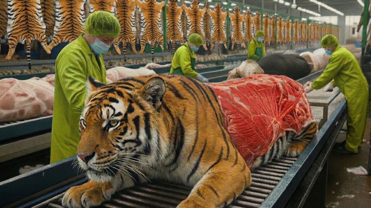 FULL PROCESS Inside the Tiger Leather Factory: From Tiger Skin to Luxury Jacket
