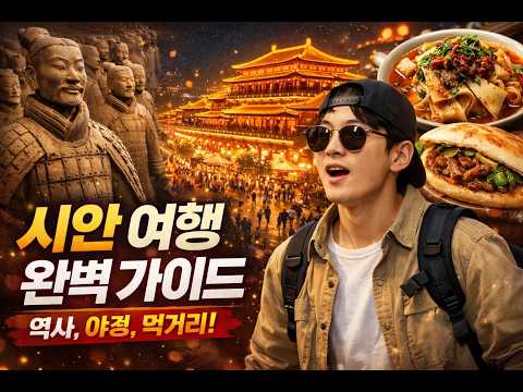 [시안여행] 역사 코스와 야경, 먹거리까지 처음 가면 동선을 어떻게 잡아야 할까? #시안여행 #중국여행 #시안가볼만한곳