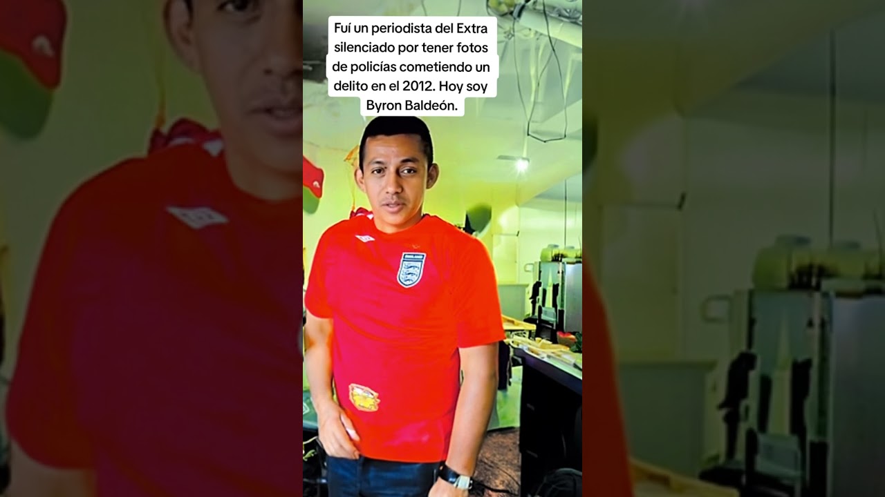 Una foto de la policía terminó con mi vida. Soy Byron Baldeón.