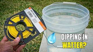 Does soaking your trimmer line in water make it stronger?