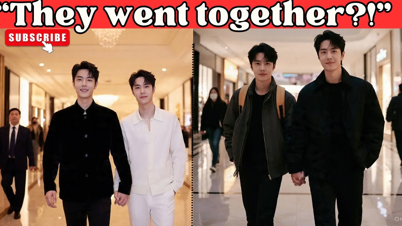 Ван Ибо и Сяо Чжань замечены вместе в элитном торговом центре?!