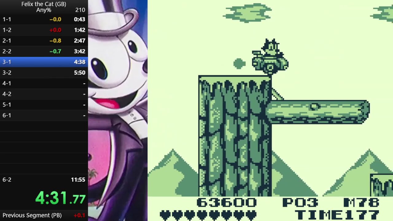 Felix the Cat (GB) Any% Speedrun (11:54:94) - YouTube