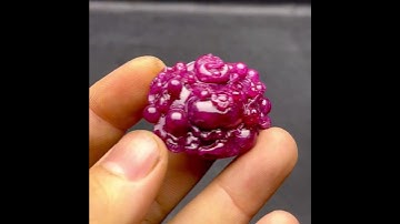 Mặt Phật Di Lặc - Đá Ruby Huyết Tự Nhiên #MRB-220714-01