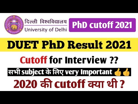 phd result du