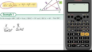 Trigonometry 1 LCHL eg  4 1 Sine Rule