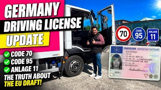 Germany Driving License Update Code 70, Code 95, Anlage 11 The Truth About The Eu Draft